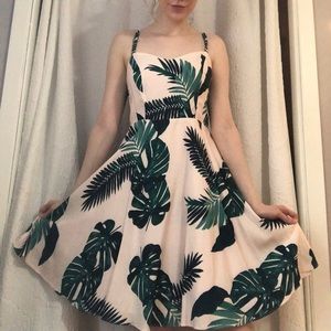 Light pink and green palm dress from Old Navy